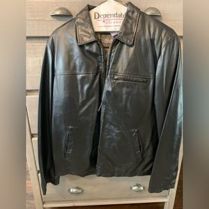 New Leather Jacket with zip-out liner.